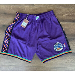 Mens Mitchell & Ness NBA Swingman Shorts All Star 95 Size XXL 2XL Purple